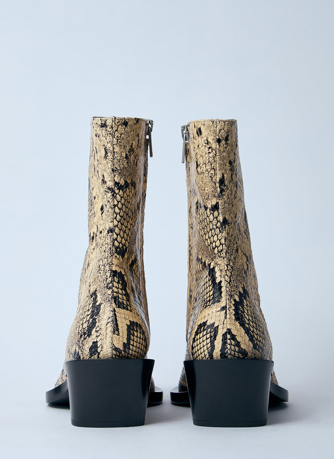 Jil Sander Women Snakeskin Embossed Leather Boots