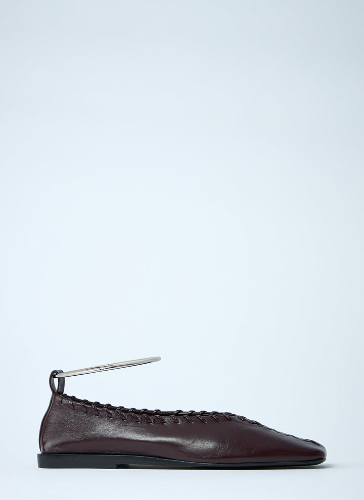 Jil Sander Women Leather Ballerina Flats