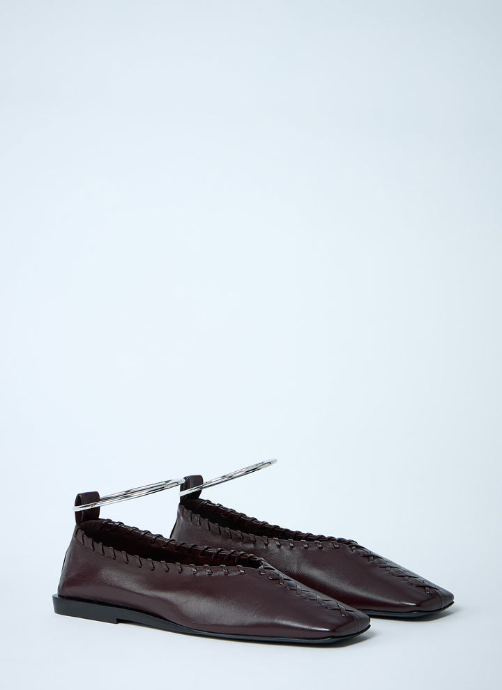 Jil Sander Women Leather Ballerina Flats
