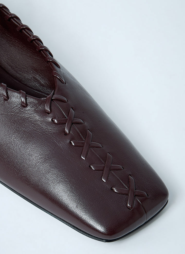 Jil Sander Women Leather Ballerina Flats