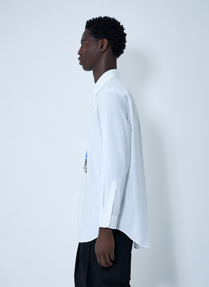 Jean Paul Gaultier Men Logo Print Button-Down Shirt