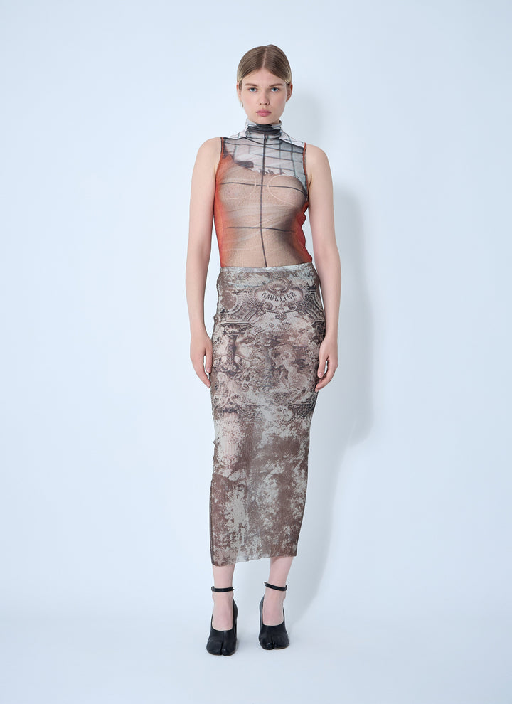 Jean Paul Gaultier Women Médaillon Mesh Skirt