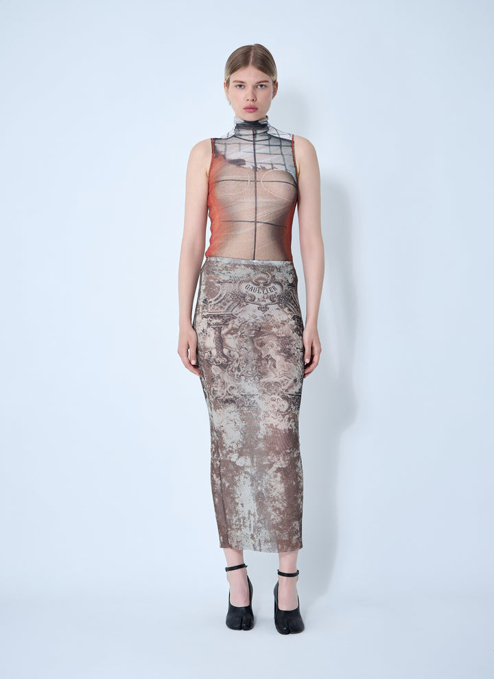 Jean Paul Gaultier Women Fire Mesh Tank Top