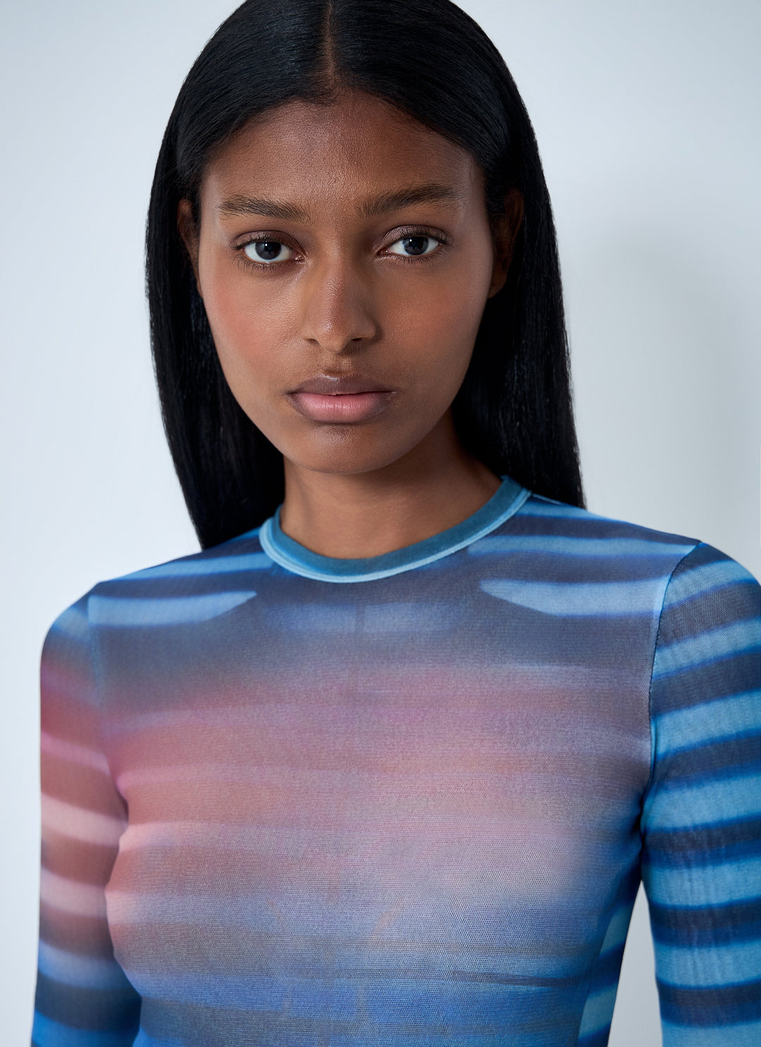 Jean Paul Gaultier Women Air Mesh Maxi Dress