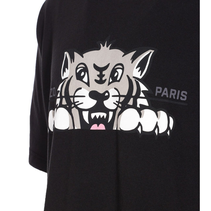 Kenzo Men Kenzo Happy Tiger Embroidered Oversize T-Shirt