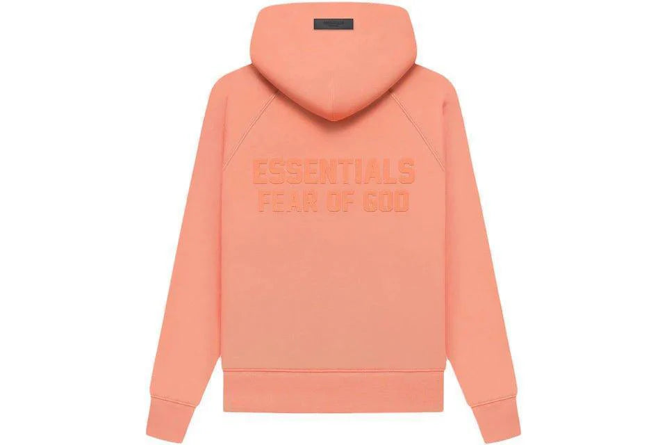 Kids Fear of God Essentials Full-zip Hoodie Coral