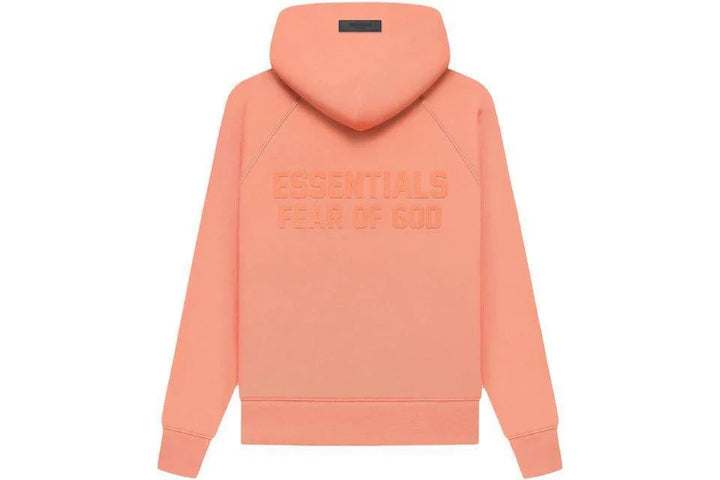 Kids Fear of God Essentials Full-zip Hoodie Coral