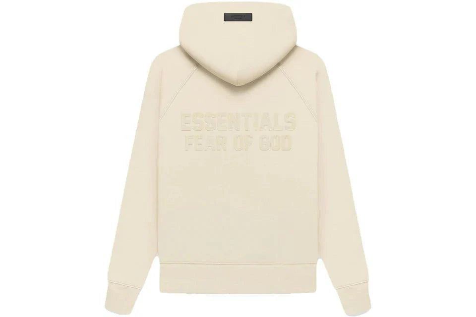 Kids Fear of God Essentials Full-zip Hoodie Egg Shell
