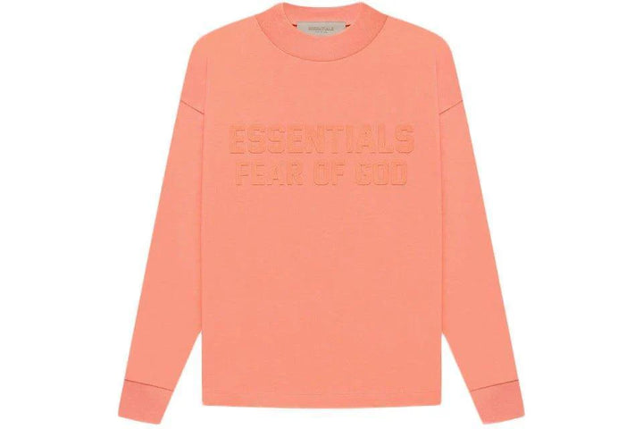 Kids Fear of God Essentials L/S T-shirt Coral