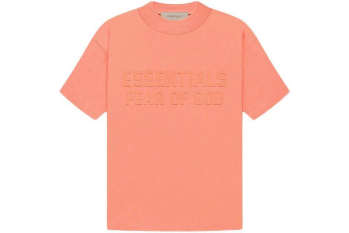 Kids Fear of God Essentials S/S T-shirt Coral