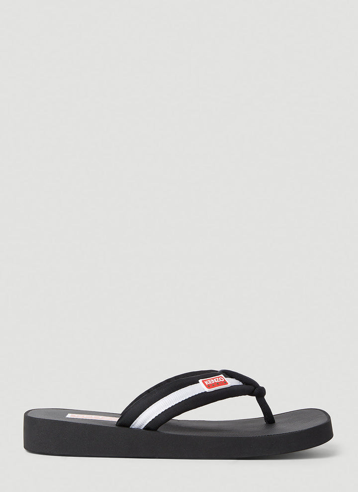 Kenzo Women Logo Patch Flip Flops