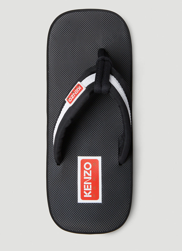 Kenzo Women Logo Patch Flip Flops
