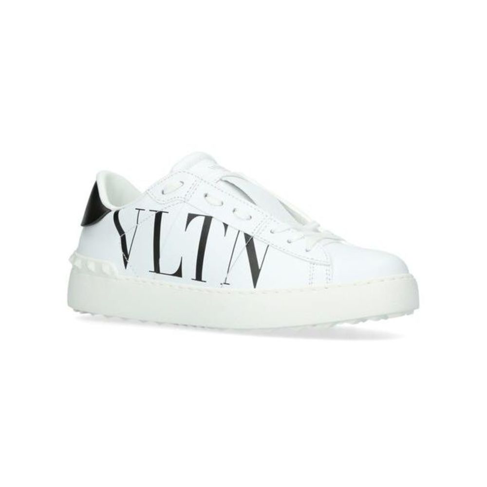 Valentino Garavani Women White/ Black Garavani Vltn Open Sneakers