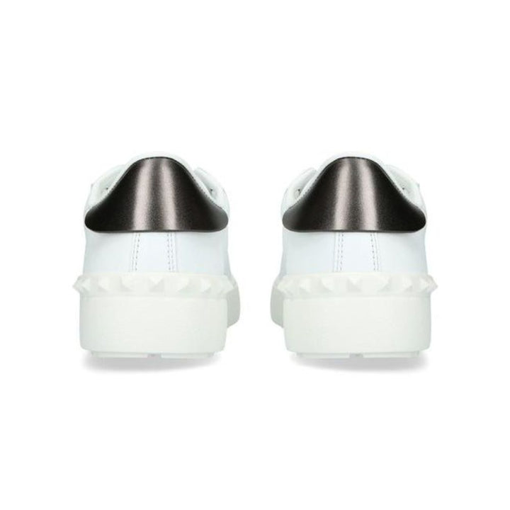 Valentino Garavani Women White/ Black Garavani Vltn Open Sneakers