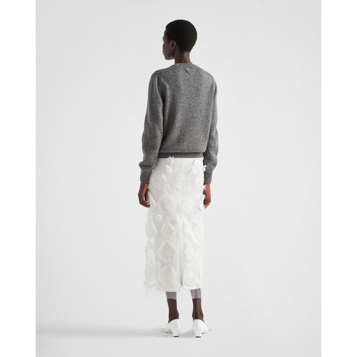 Prada Men Wool And Cashmere Crew-Neck Sweater