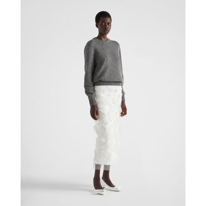 Prada Men Wool And Cashmere Crew-Neck Sweater