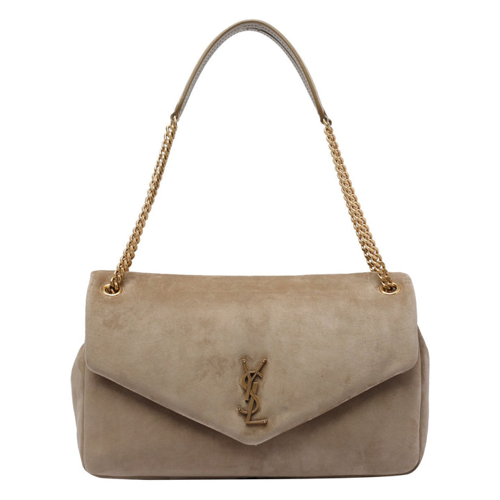 Saint Laurent Women Large Suede Calypso Bag