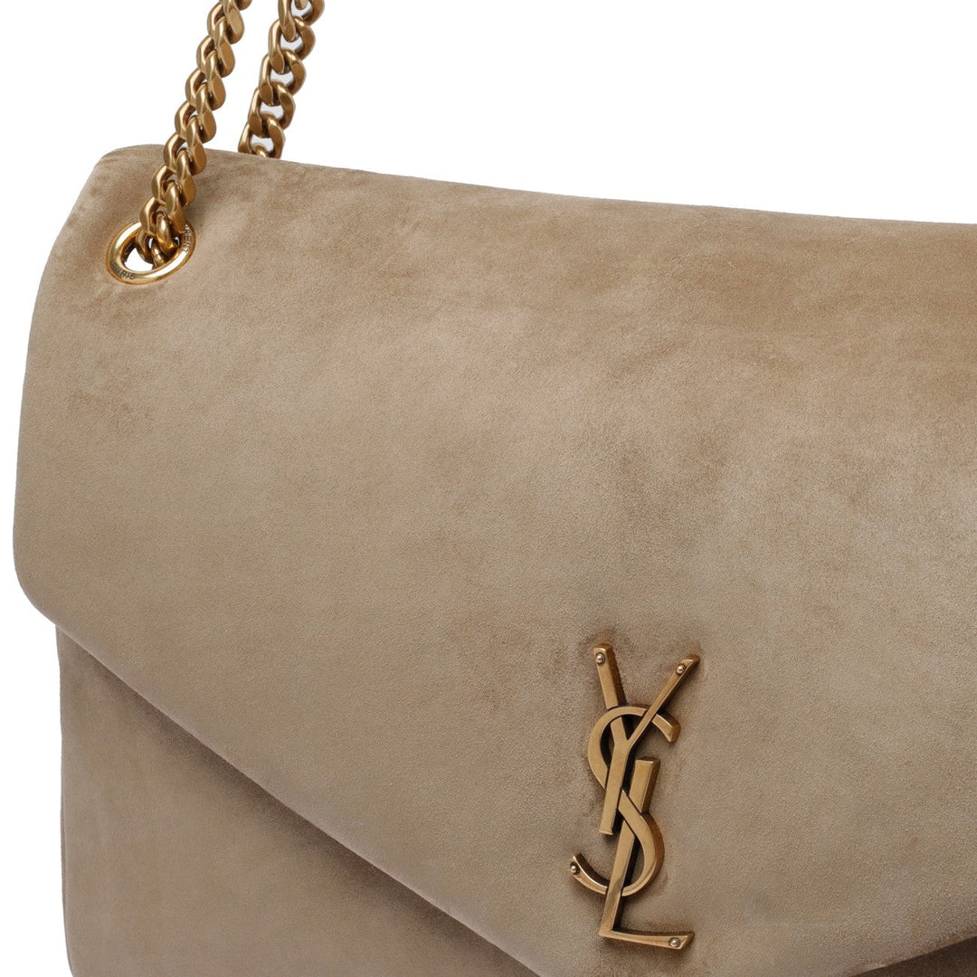 Saint Laurent Women Large Suede Calypso Bag