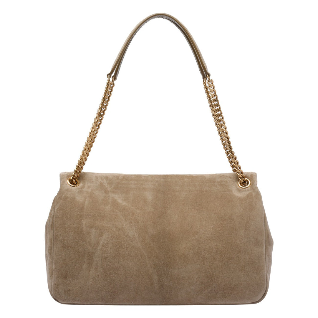 Saint Laurent Women Large Suede Calypso Bag