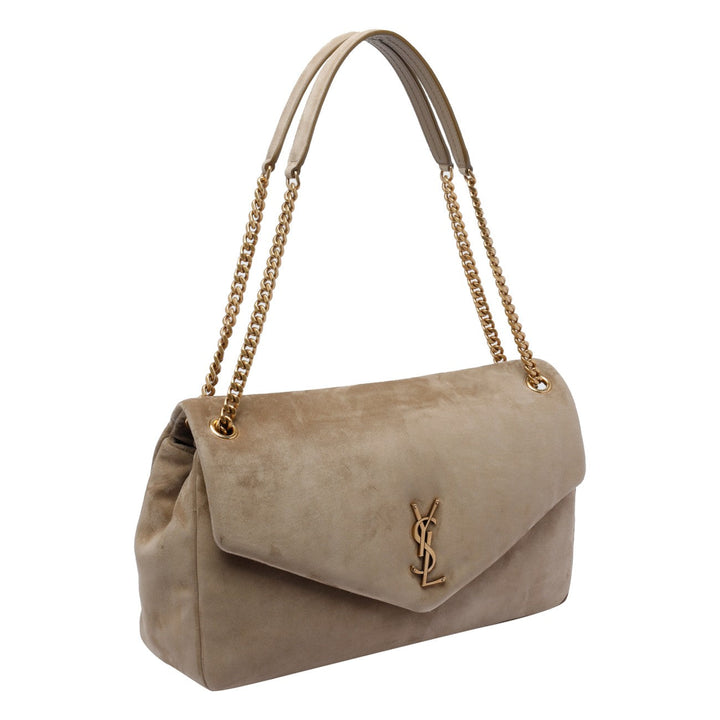 Saint Laurent Women Large Suede Calypso Bag