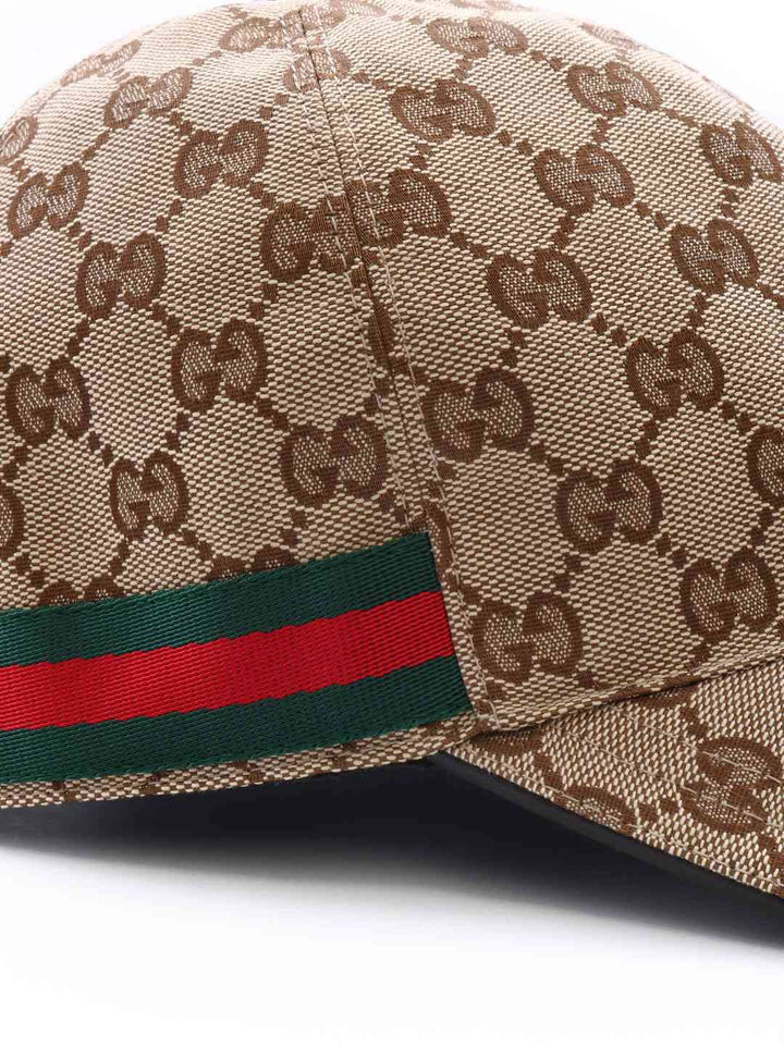 Gucci Men Cap With Web Detail
