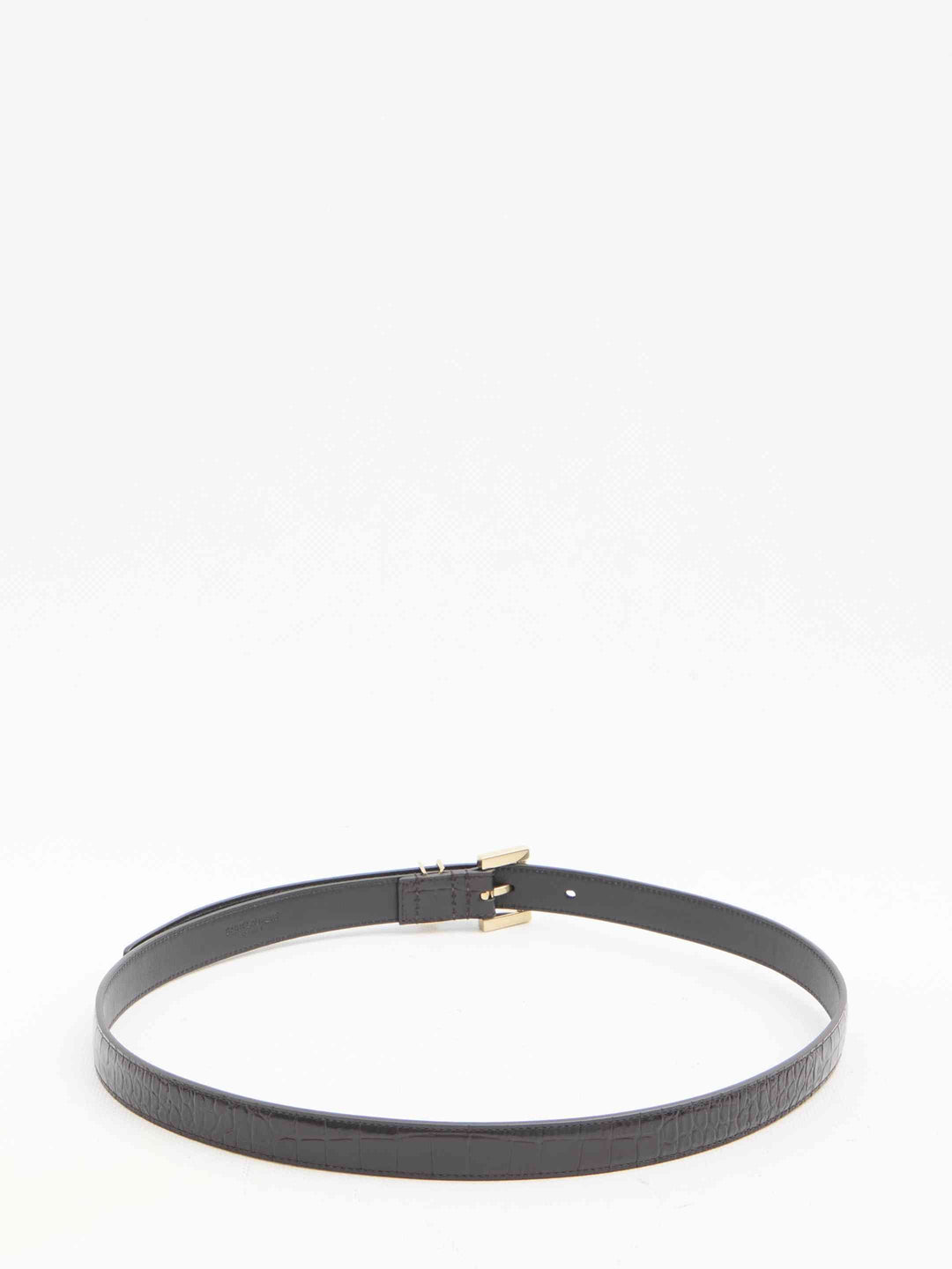 Saint Laurent Women Cassandre Thin Belt