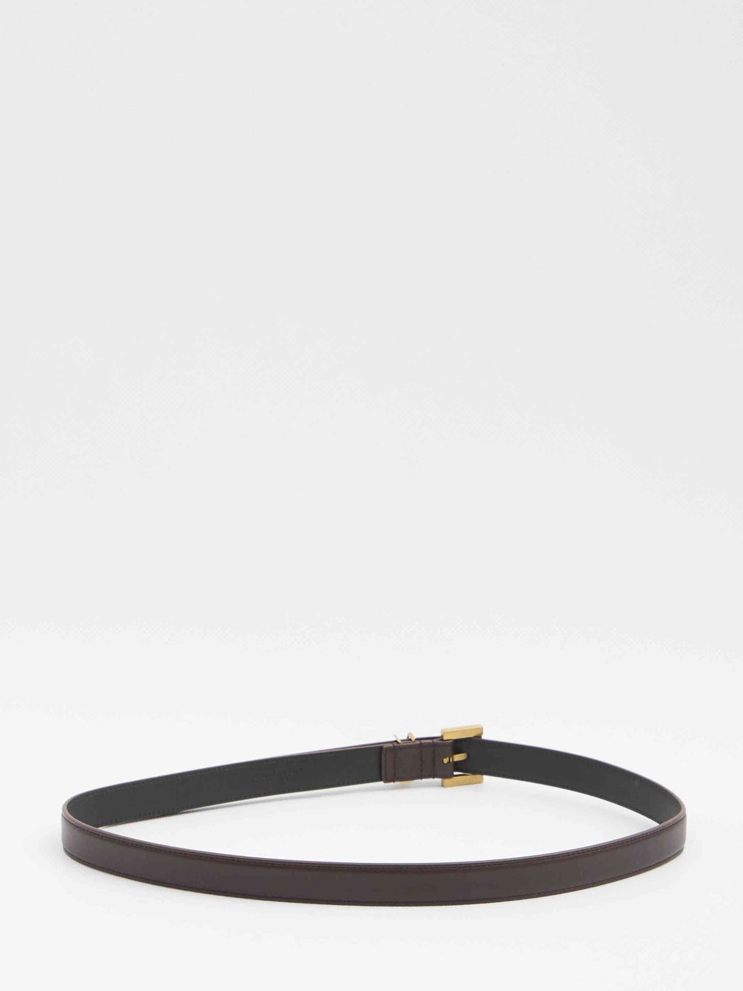 Saint Laurent Women Slim Cassandre Belt With Square Buckle