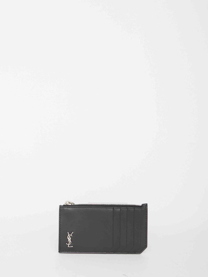 Saint Laurent Men Tiny Cassandre Fragments Cardholder