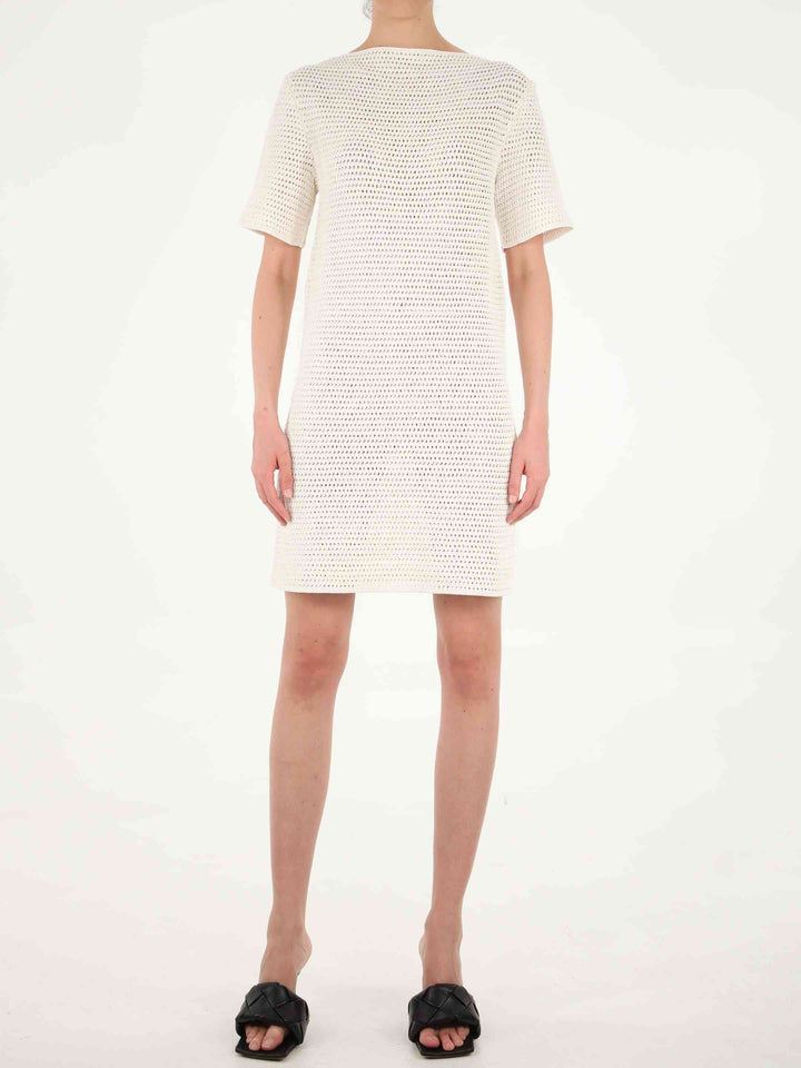 Bottega Veneta Women Crochet White Dress