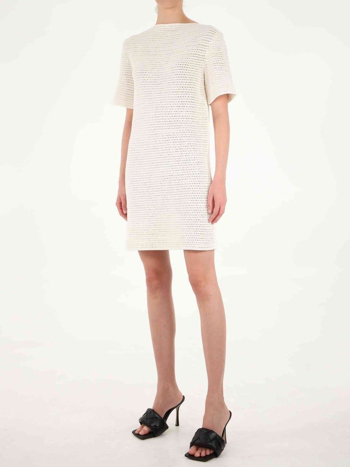 Bottega Veneta Women Crochet White Dress
