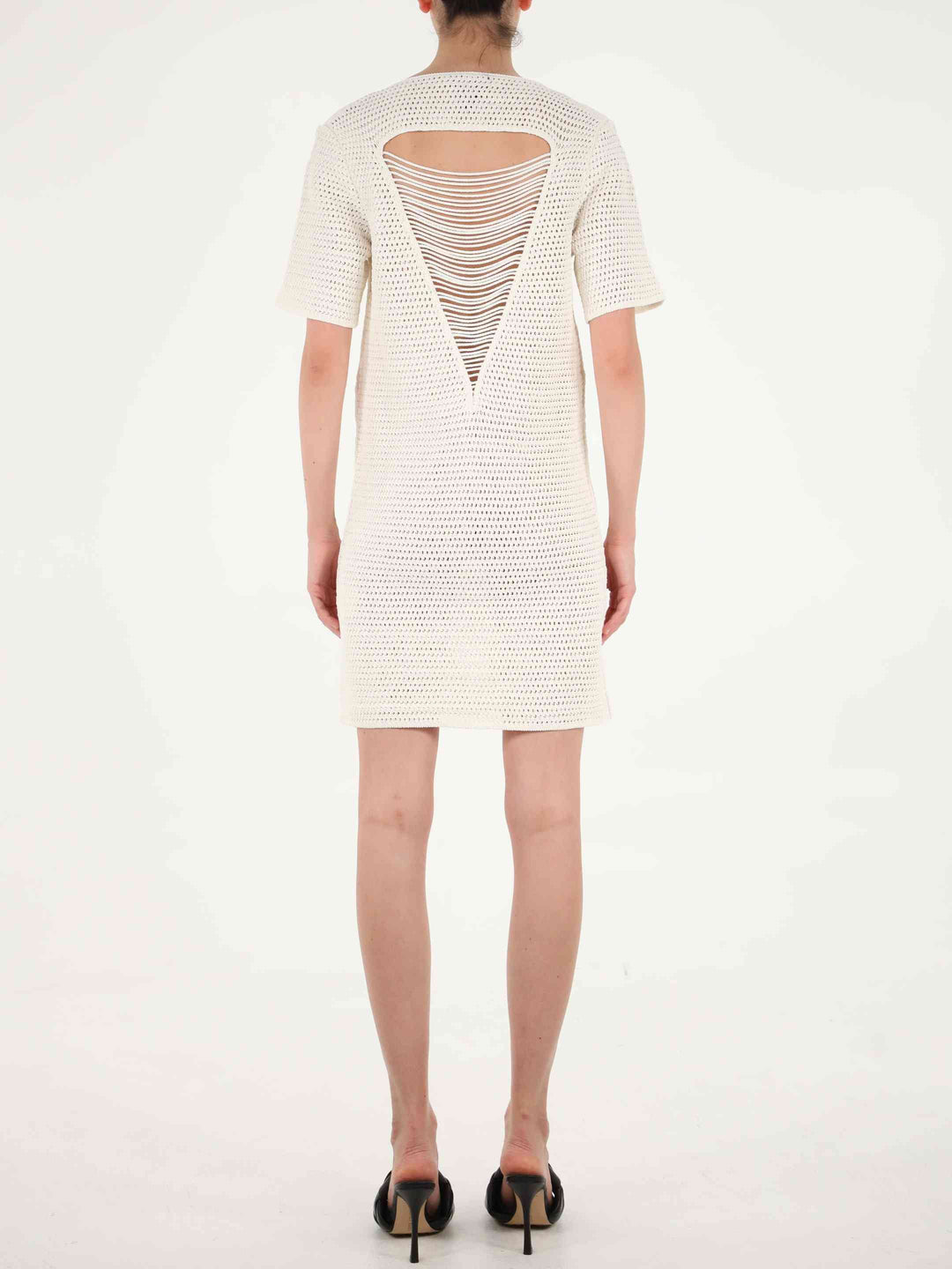 Bottega Veneta Women Crochet White Dress