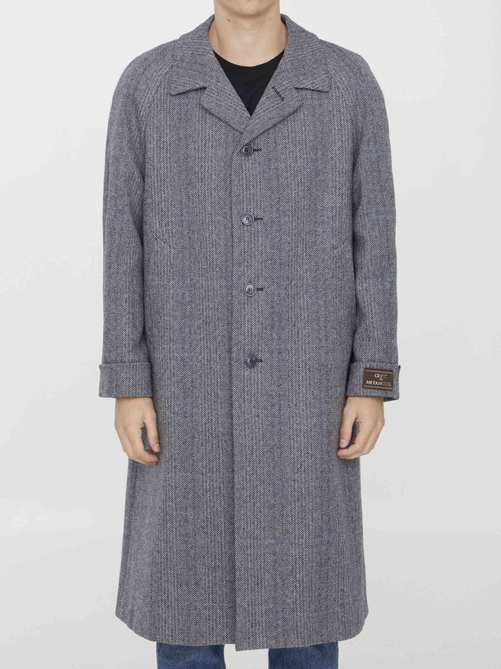 Gucci Men Houndstooth Coat