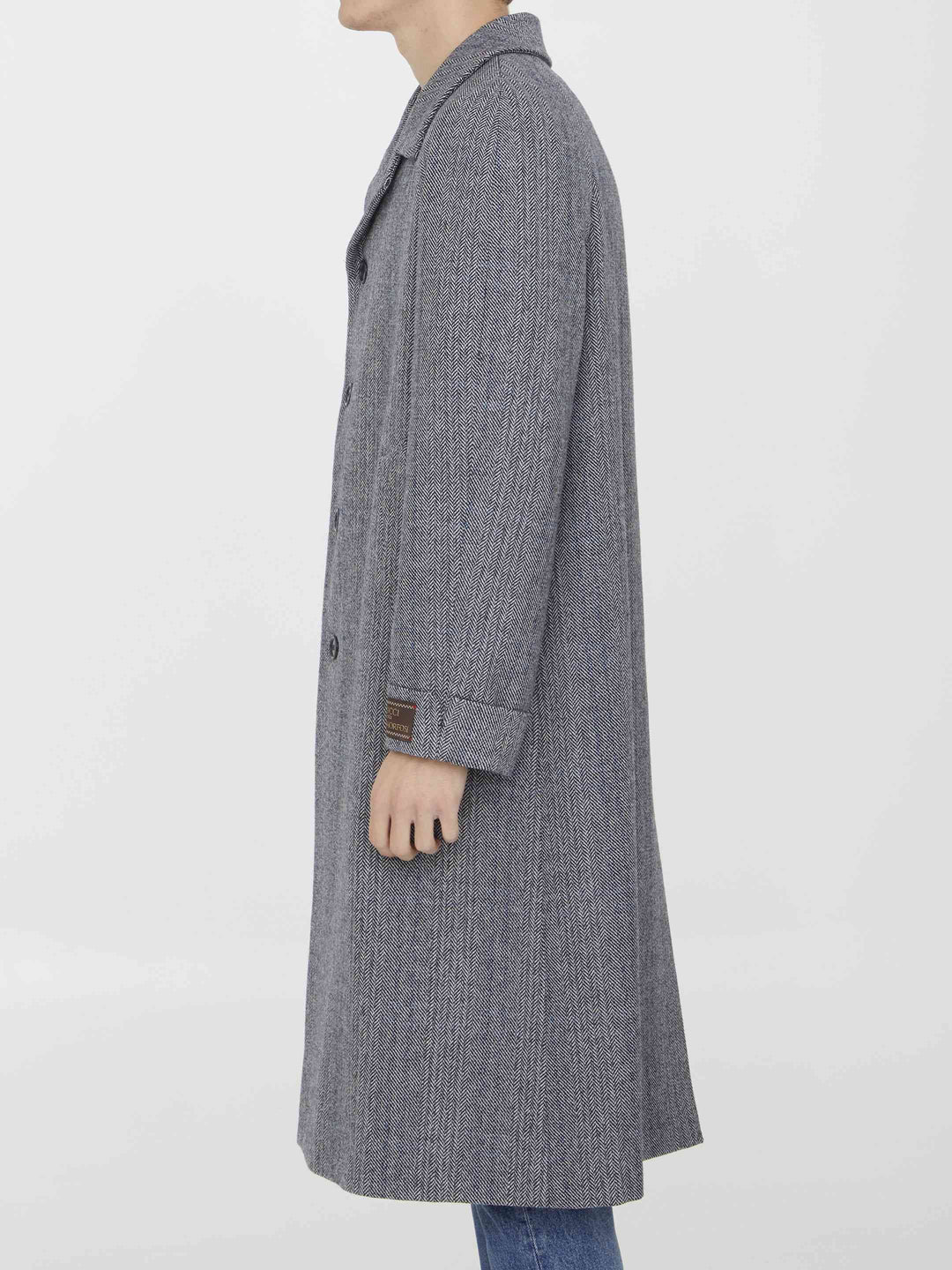 Gucci Men Houndstooth Coat