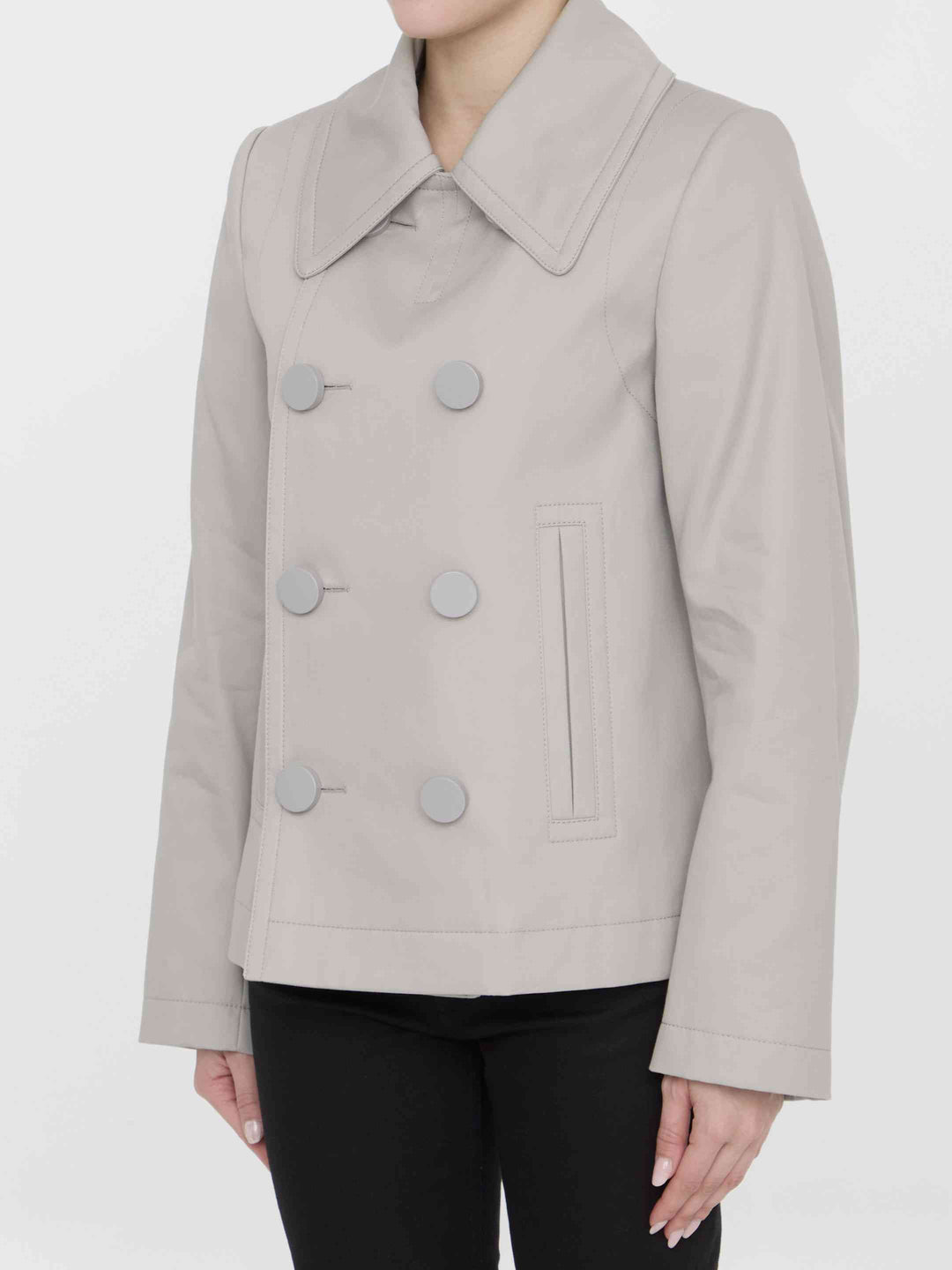 Bottega Veneta Women Double-Breasted Peacoat