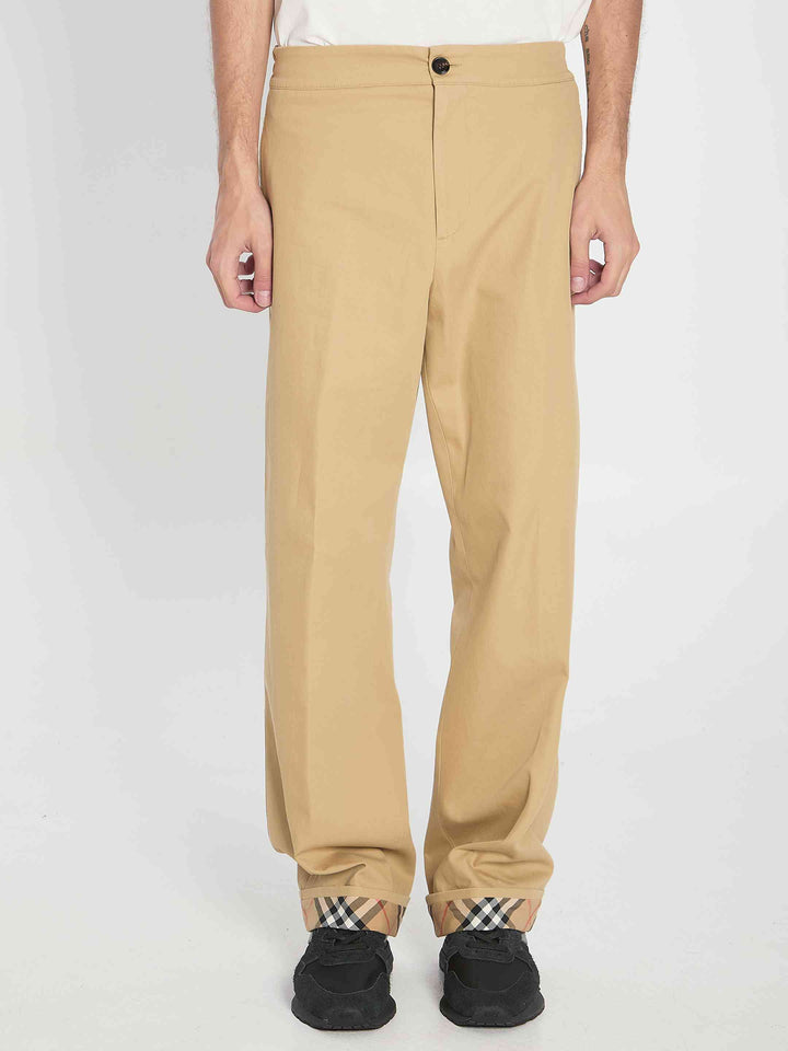 Burberry Men Trousers With Elastic Band