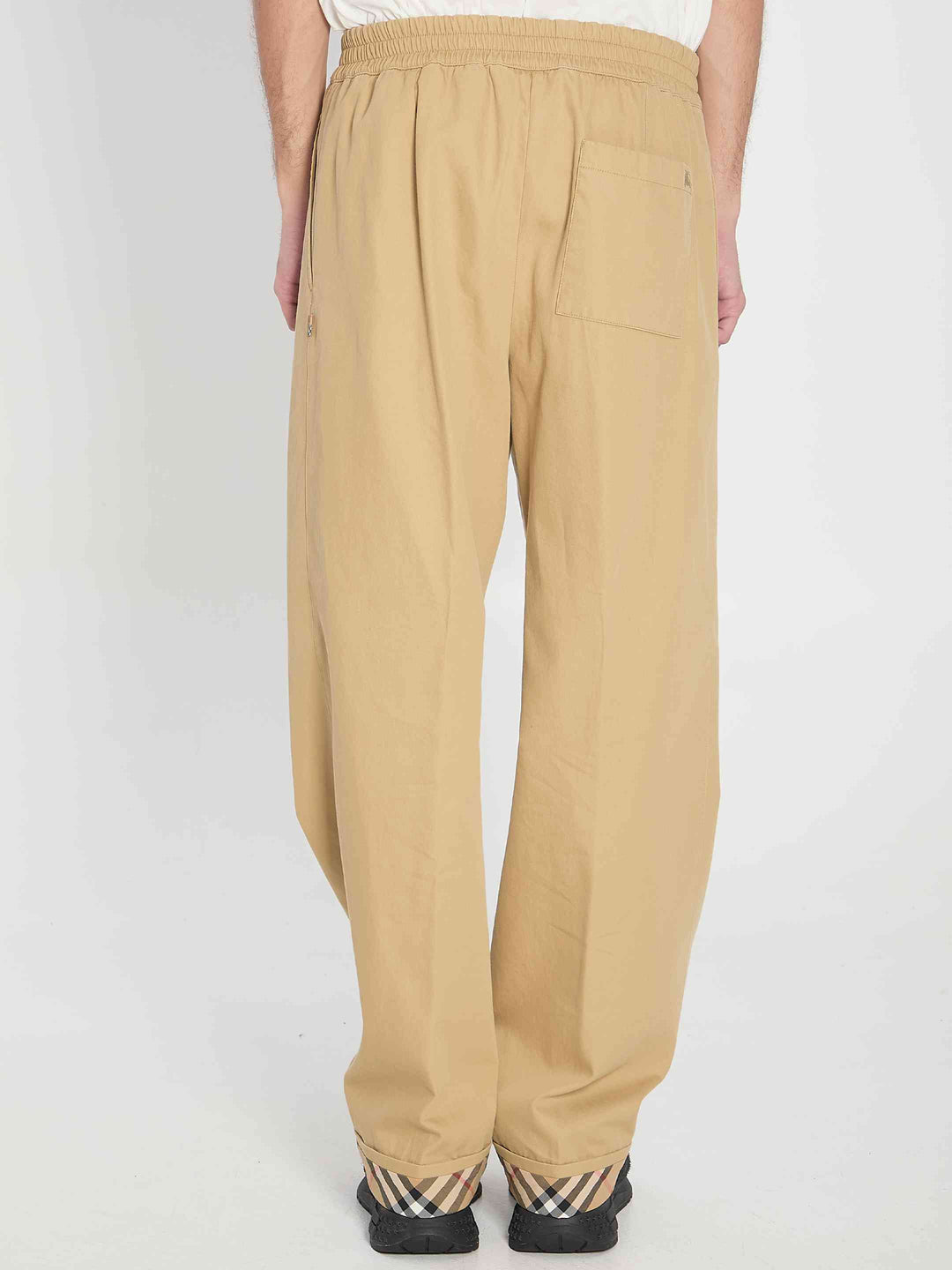 Burberry Men Trousers With Elastic Band