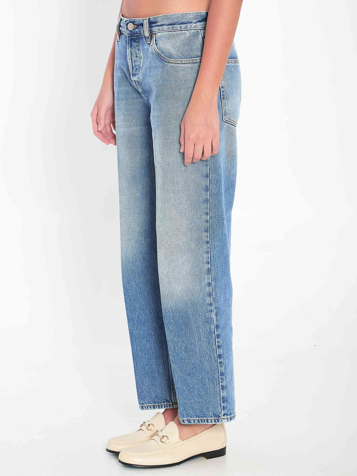 Gucci Women Straight-Cut Jeans
