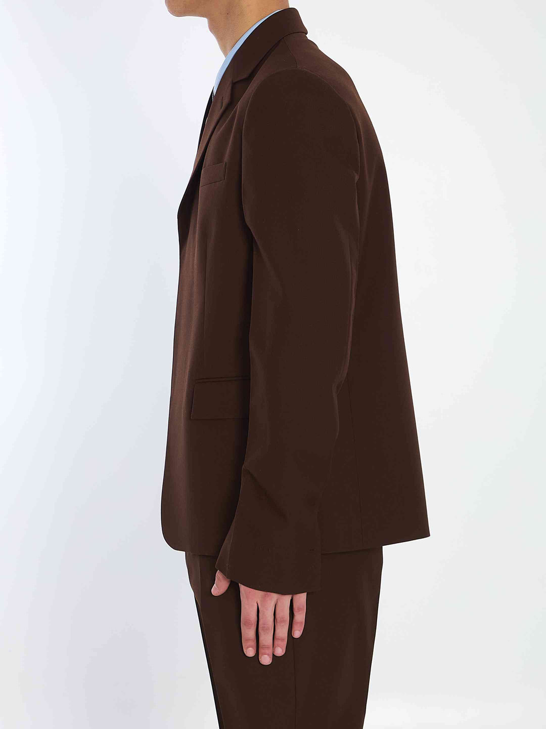 Gucci Men Wool Twill Single-Breasted Jacket