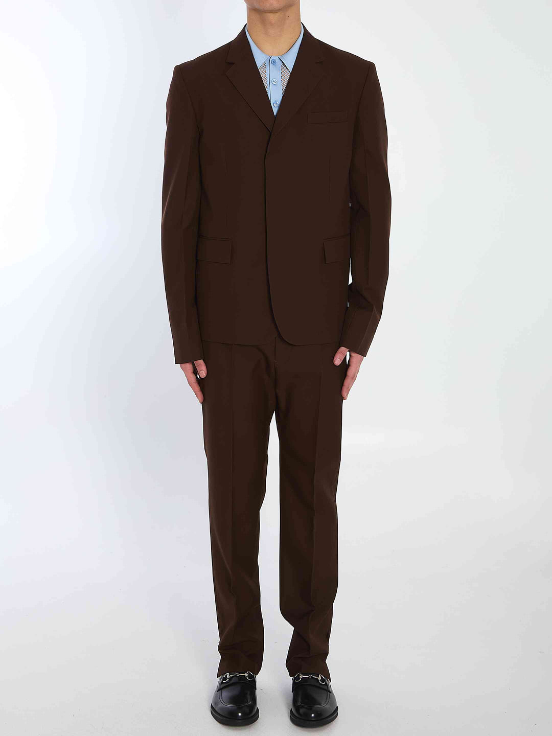 Gucci Men Wool Twill Single-Breasted Jacket