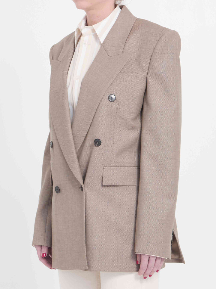 Saint Laurent Women Wool Double-Breasted Jacket