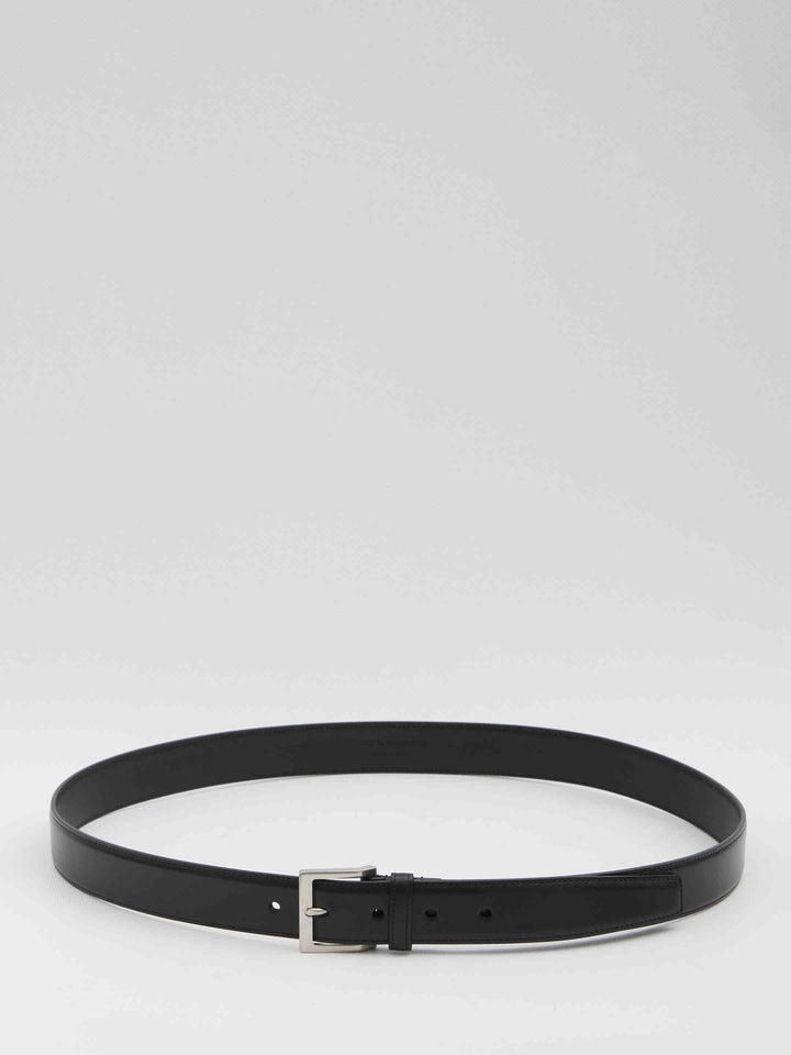 Saint Laurent Men Belt With Square Buckle