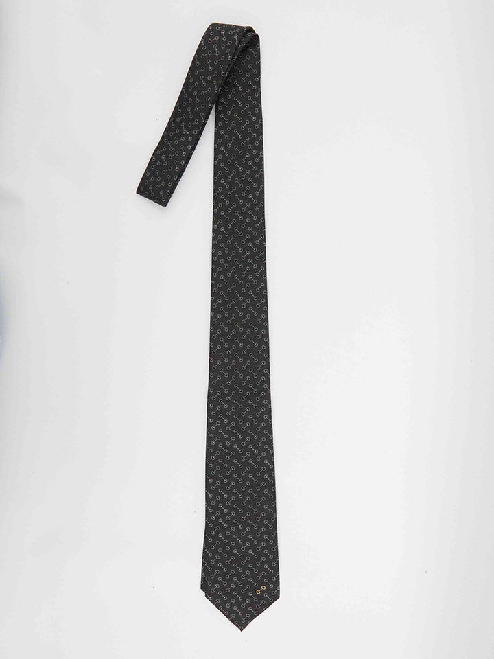 Gucci Men Tie With Horsebit