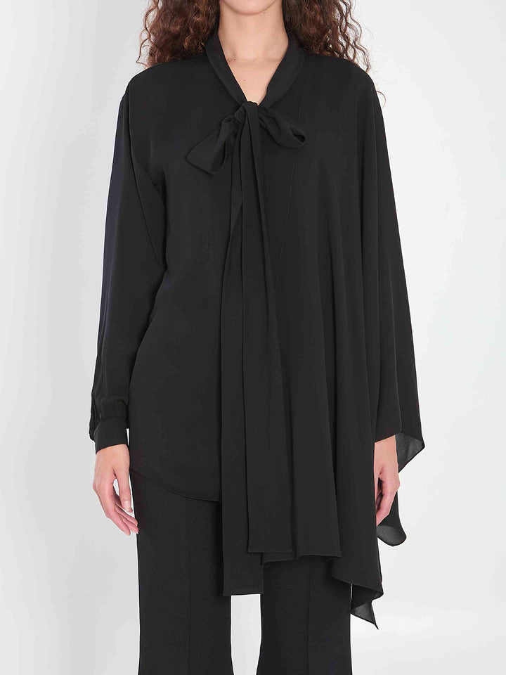 Balenciaga Women Scarf Blouse