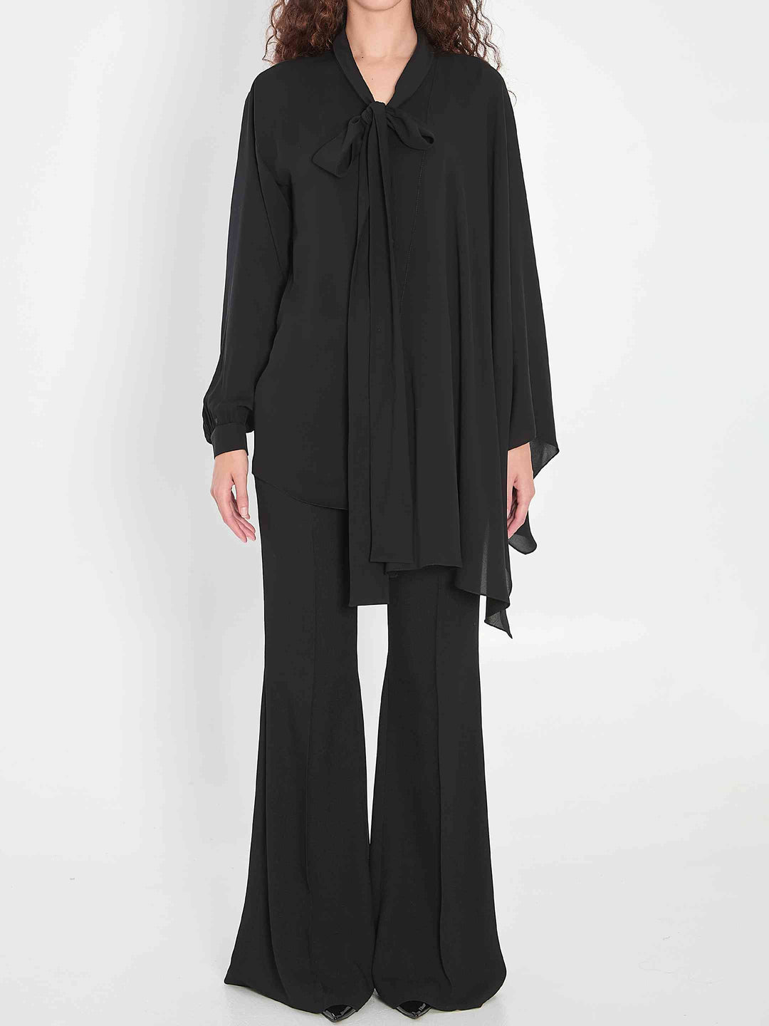 Balenciaga Women Scarf Blouse