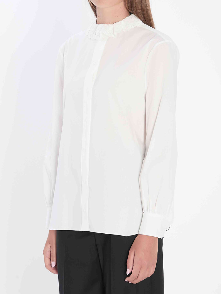 Saint Laurent Women Shirt In Cotton Poplin