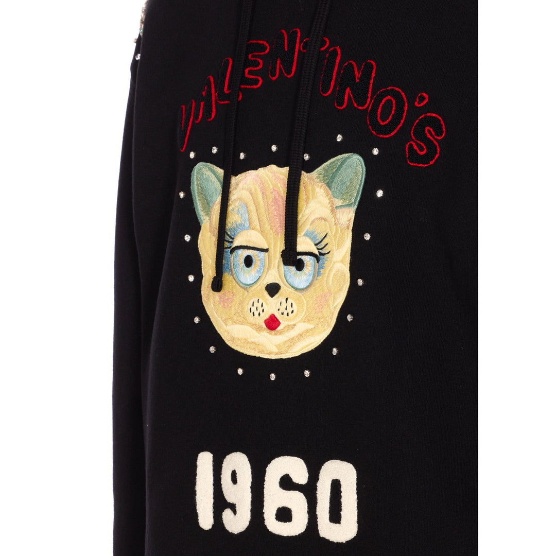 Valentino Garavani Men Le Chat De La Maison Patch Hoodie