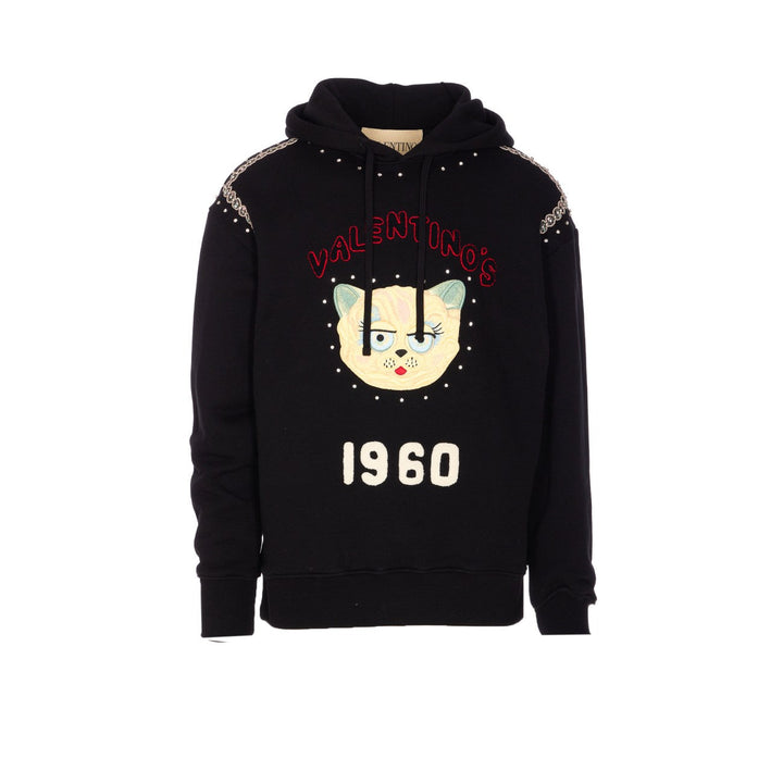 Valentino Garavani Men Le Chat De La Maison Patch Hoodie