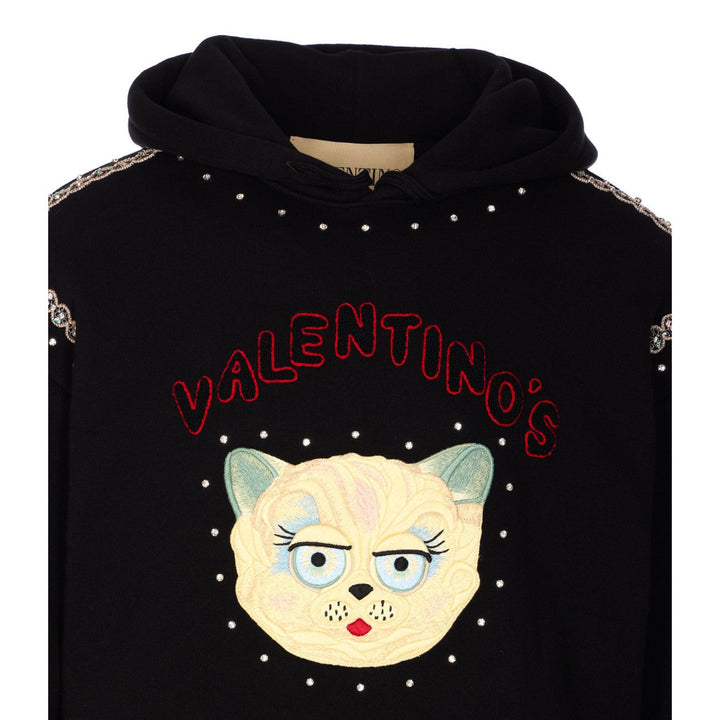 Valentino Garavani Men Le Chat De La Maison Patch Hoodie