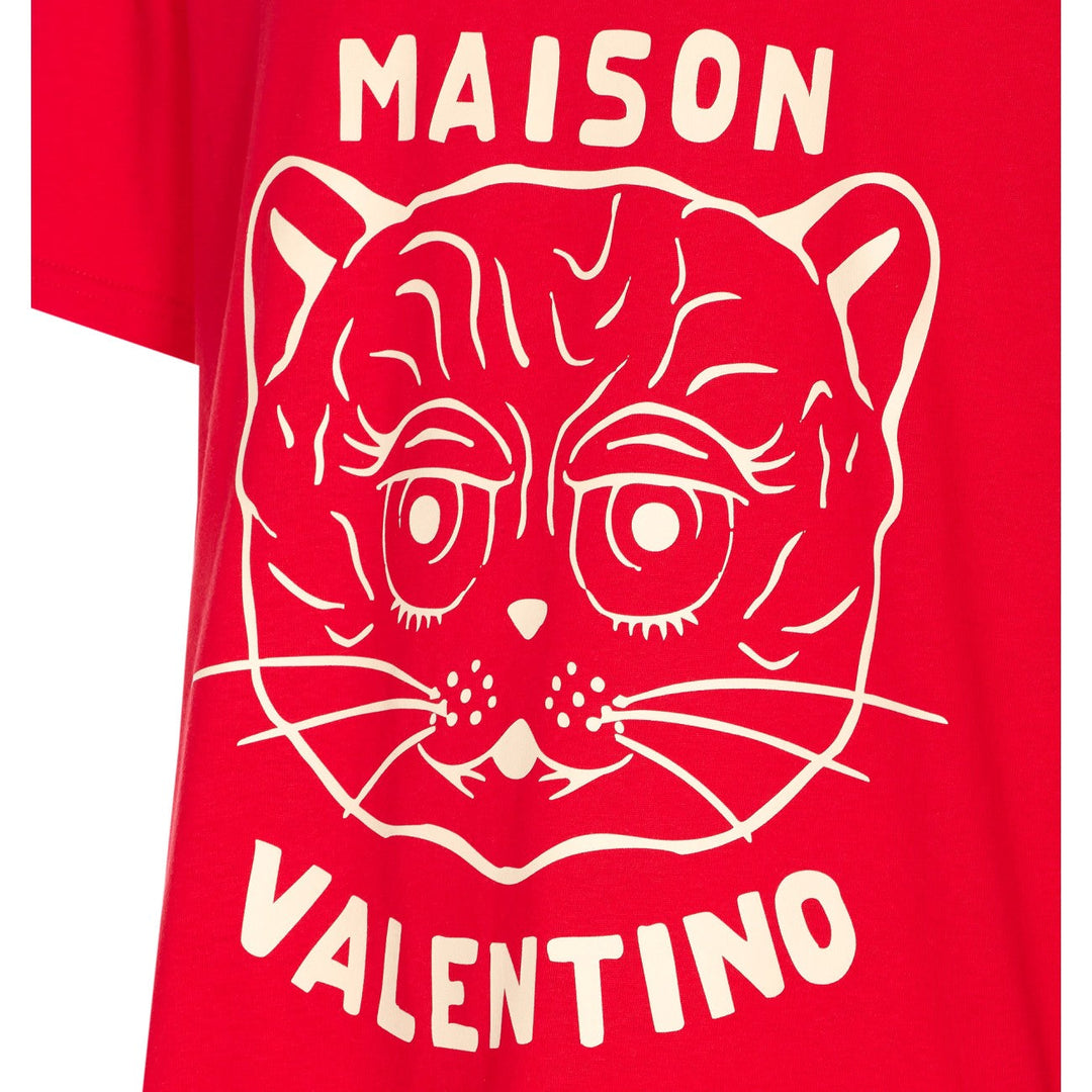 Valentino Garavani Men Le Chat De La Maison Print T-Shirt