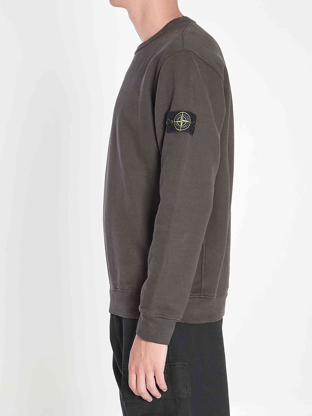 Stone Island Men Fleece Sweatshirt In Organic Cotton